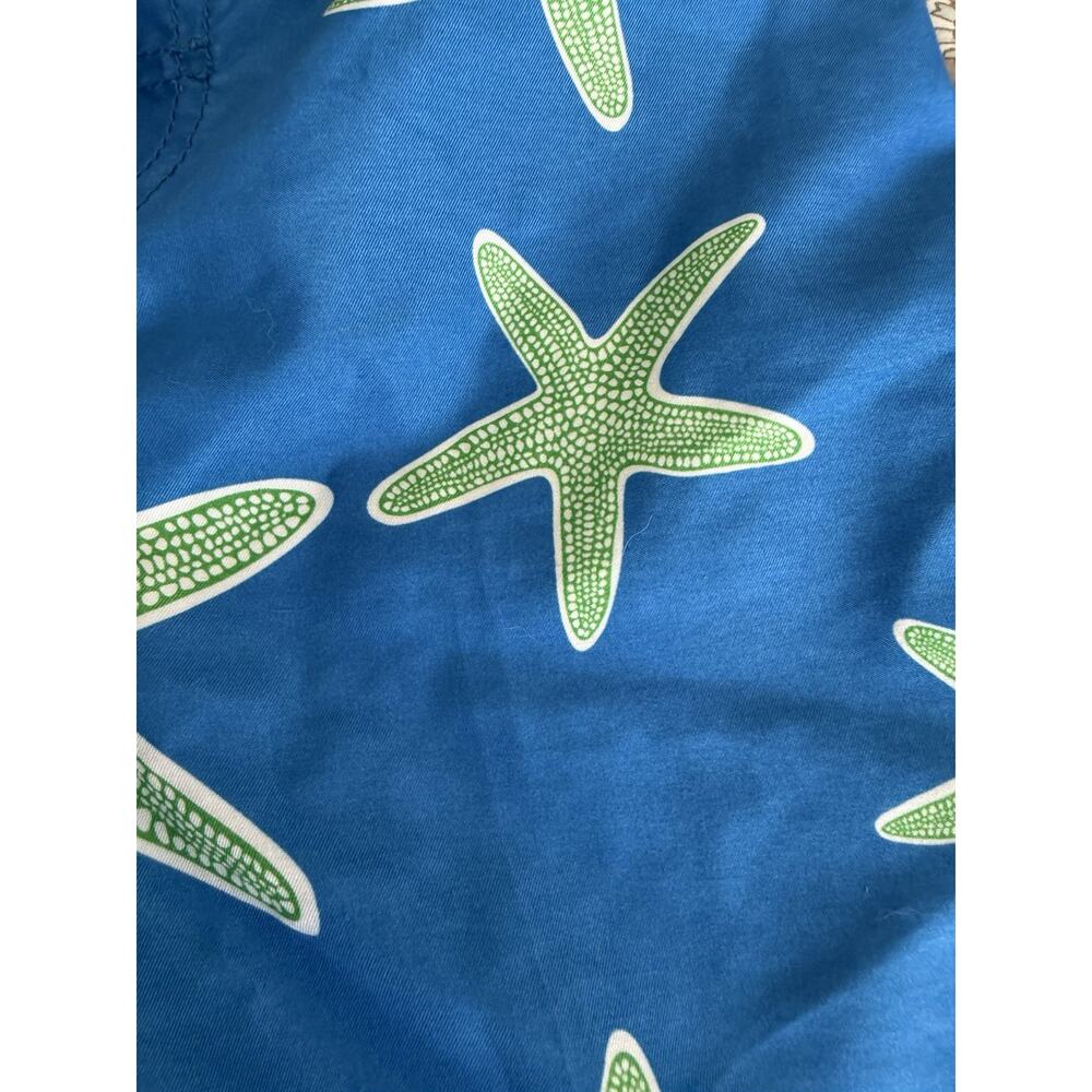 Kanu Surf Boys Blue Starfish Board Shorts Swim Trunks Tie Waist Pockets Size 5/6 - Picture 2 of 7